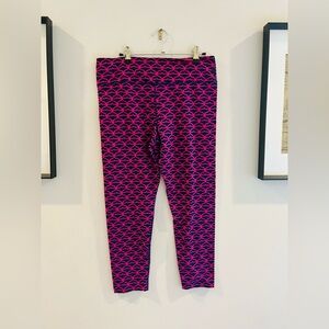 Vineyard Vines Women’s Pink and Blue Patterned Leggings